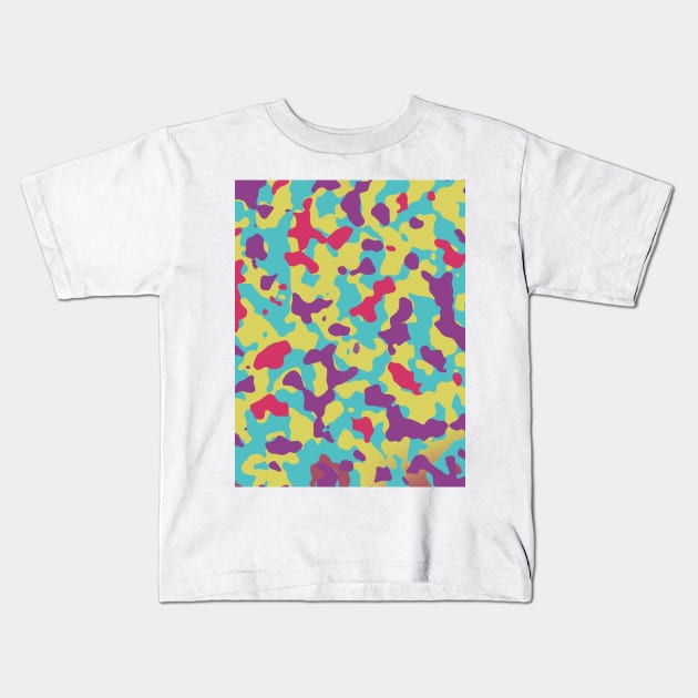 Pattern Camouflage Colors Kids T-Shirt by k-creatif